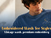 embroidered wash tee thumbnail 