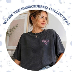 Wash Tee Embroidered