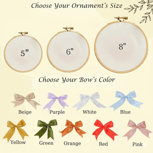 Baby’s Christmas Embroidered Hoop | Classic Pooh Ornament