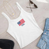 White USA Tank Top Flat Lay Outfit