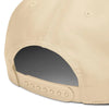 Premium 2Tone Dad Hat Back View Beige Navy Adjustable Cozy Fit
