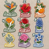 Nine American State Flower Embroidered Patch Options
