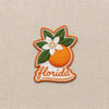 Florida Orange Blossom Embroidered Iron-On Patch
