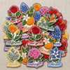 Colorful American State Flower Embroidered Patch Collection
