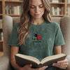 Bookworm Ladybug Vintage Washed Shirt Flat Lay
