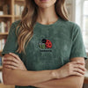 Close-Up Bookworm Ladybug Embroidery Design