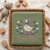 Mung Bean personalized duck baby blanket with Emma Rose name