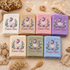 Seven custom embroidered duck baby blanket color options