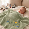 Sleeping Baby Under Mung Bean Daniel Space Embroidered Blanket