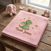Pink Dragon Receiving Blanket Display