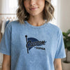 Front View Custom Varsity Washed Tee
