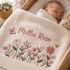 Millie Rose Floral Blanket With Sleeping Baby