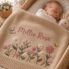 Millie Rose Floral Blanket With Sleeping Baby