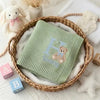 Mung Bean Folded Personalized Baby Blanket