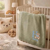 Mung Bean Blanket Draped On Nursery Crib