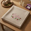 Beige Strawberry Personalized Keepsake Baby Blanket