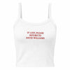 White Return To Sender Tank Top Front View