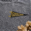 Close-Up Custom University Embroidered Pennant Design