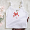 Casual White Embroidered Tank Top Flat Lay