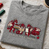 Grey Fantasy Dragon Teacher Tee With Teach Love Inspire Embroidery