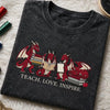 Folded Fantasy Dragon Embroidered Mineral Wash Tee