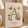 Personalized Fabric Photo Album Hand-Embroidered With Sophia Name