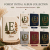 Forest Initial Photo Album Displayed In Six Cover Colors