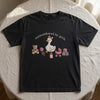 Black Girl Mom Goose Shirt Displayed On Linen Tablecloth