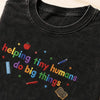 Close Up Inspirational Teacher Embroidery Detail