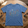 Blue Joyful Resistance Tee Styled With Embroidery Supplies