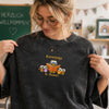 Teacher Wearing Knowledge Is Power Embroidered Mineral Wash Tee