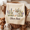 Cream Oliver Reed Goose Blanket Styled With Plush Toys