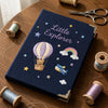 Navy Hot Air Balloon Notebook With Embroidery Supplies
