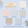 Ornament Fabric Options In White Stripes And Blue Gingham