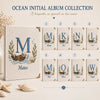 Eight Monogram Letter Options For Ocean Otter Photo Album