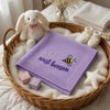 Purple Bee Personalized Nursery Gift Basket