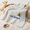 White Bee Lovey Blanket Cozy Nursery Styling