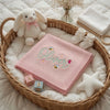 Pink Bee Embroidered Baby Blanket Gift Basket