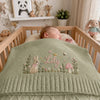 Sleeping Infant Covered With Bunny Blanket Personalized Lily