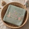 Mung Bean Bunny Lovey Blanket In Basket