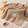 Cozy Beige Duck Baby Blanket Nursery Display
