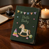 Candlelit Dark Green Keepsake With Rocking Horse Embroidery
