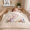 Baby Sleeping With Goose Blanket