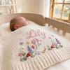 Purple Goose Blanket For Newborn