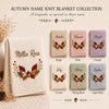 Personalized Autumn Name Blanket In Six Cozy Colors