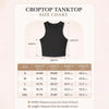 Women's Cropped Tank Top Size Chart