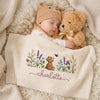 Baby Sleeping With Teddy Bear Blanket