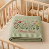 Mung Bean Personalized Wildflower Blanket
