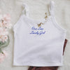 Video Custom Text Embroidered Tank Top 