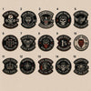 Numbered Selection Of Fifteen Dark Brotherhood Jacket Designs